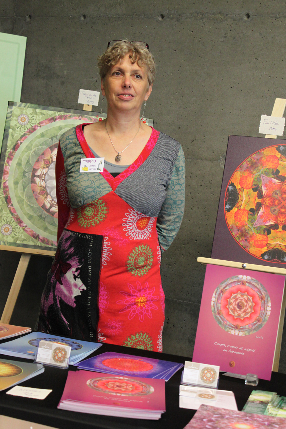 Mandalas au colloque de la FFY qui s'est tenu à Sherbrooke au Québec en octobre 2011